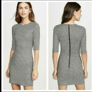 NWT Alice + Olivia Delora Houndstooth Check Dress Size 4 Retail $330